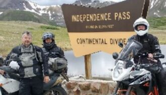 High altitude sickness prevention, motorcycles on independence pass Colorado