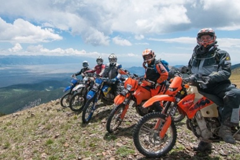 High altitude motorcycle riders
