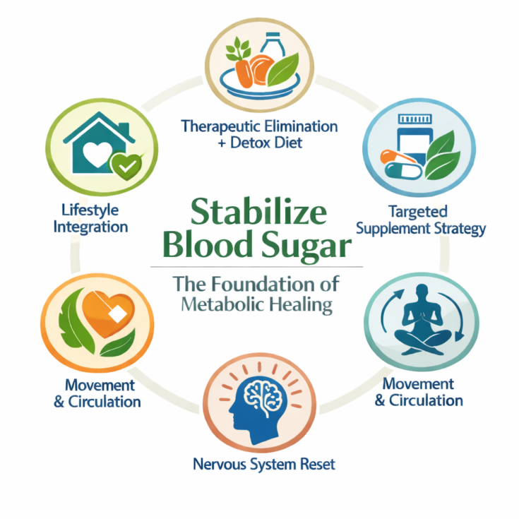 10-Day Blood Sugar Reset Program 6 pillar to blood sugar health work with dr. kerii