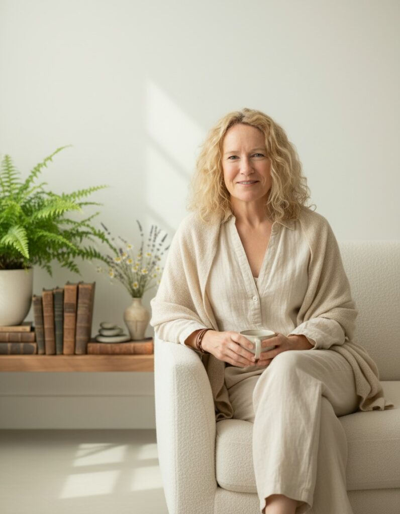 start here with dr keri brown sitting down with tea