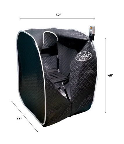 Relax Sauna Black Pro portable far infrared sauna for professional use