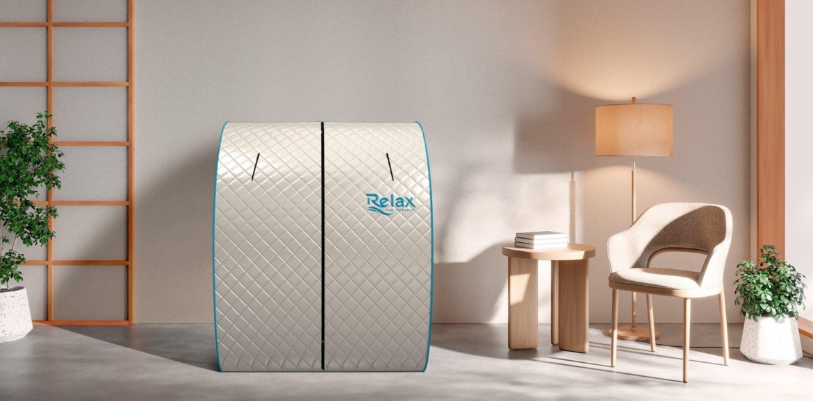 Relax Sauna Silver Elite portable far infrared sauna for home wellness